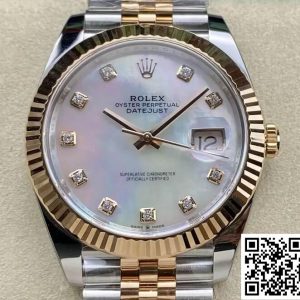 Replica Rolex Datejust 41MM M126331-0014 1:1 Best Edition Clean Factory Mother-Of-Pearl Dial