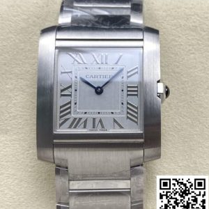 Replica Cartier Tank WSTA0074 1:1 Best Edition 8848 Factory Silver Dial