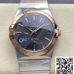 Replica Omega Constellation 123.20.38.21.06.002 OM Factory Sapphire crystal